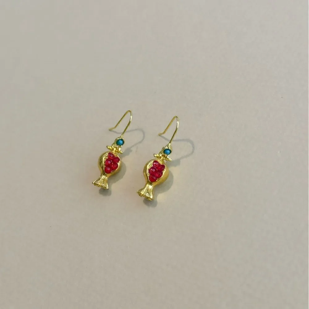 Pomegranate earrings N1125